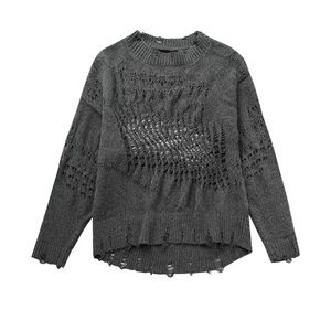 Zara Green Textured Women's Sweater size XS